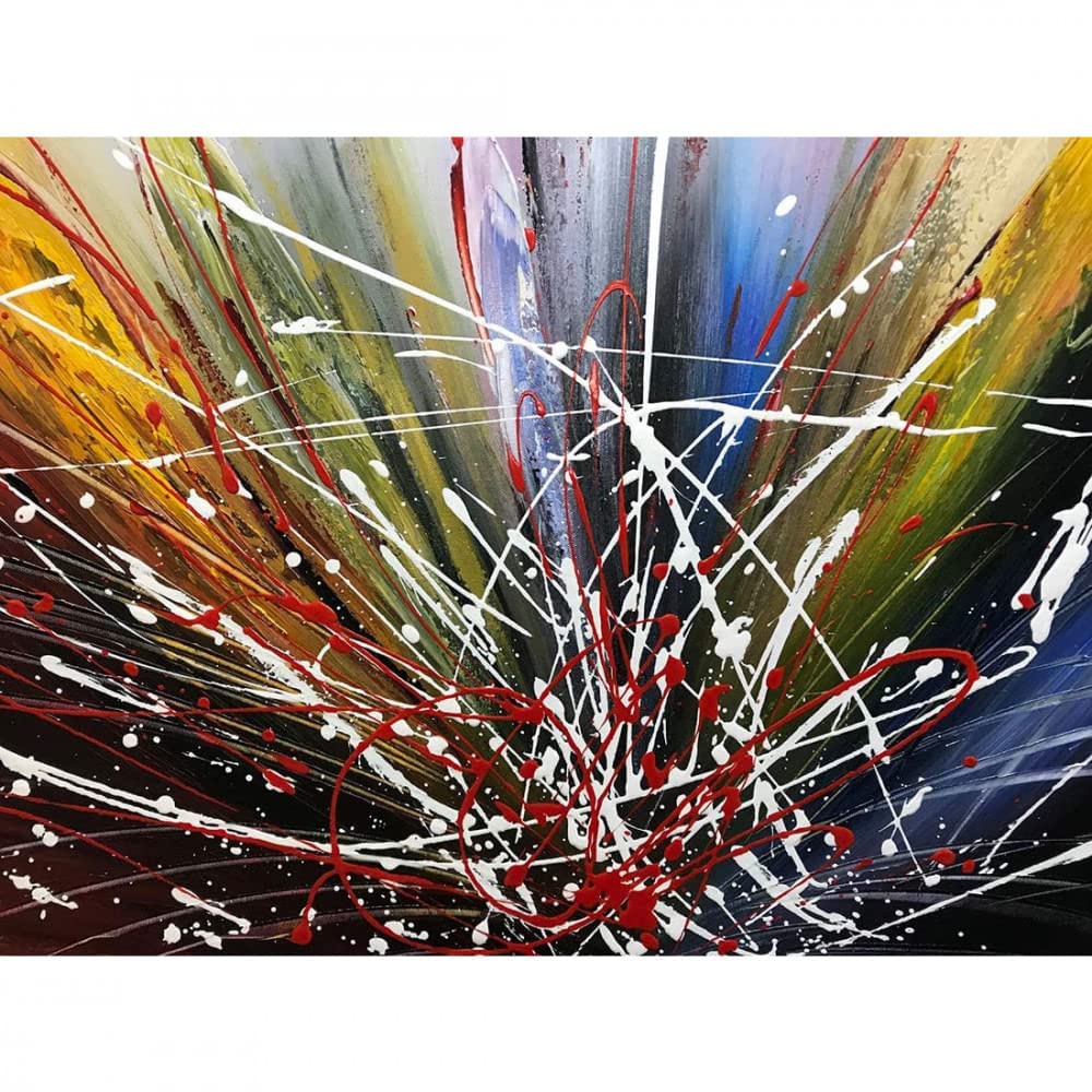 Tiancheng Art 24x48 Inch Hand-Painted Abstract Oil Painting on Canvas - Modern Contemporary Wall Art for Living Room, Bedroom & Office Decor - Ready to Hang Home Decoration - Perfect for Gifts & Interior Design