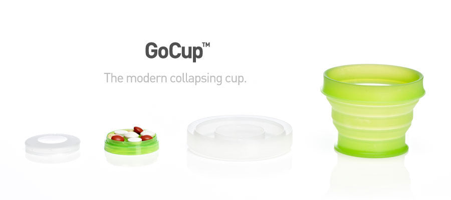 Humangear GoCup 8oz (237mL) Collapsible Travel Cup - Lightweight & Leak-Proof Drinking Cup for Camping, Hiking, Backpacking and Outdoor Adventures