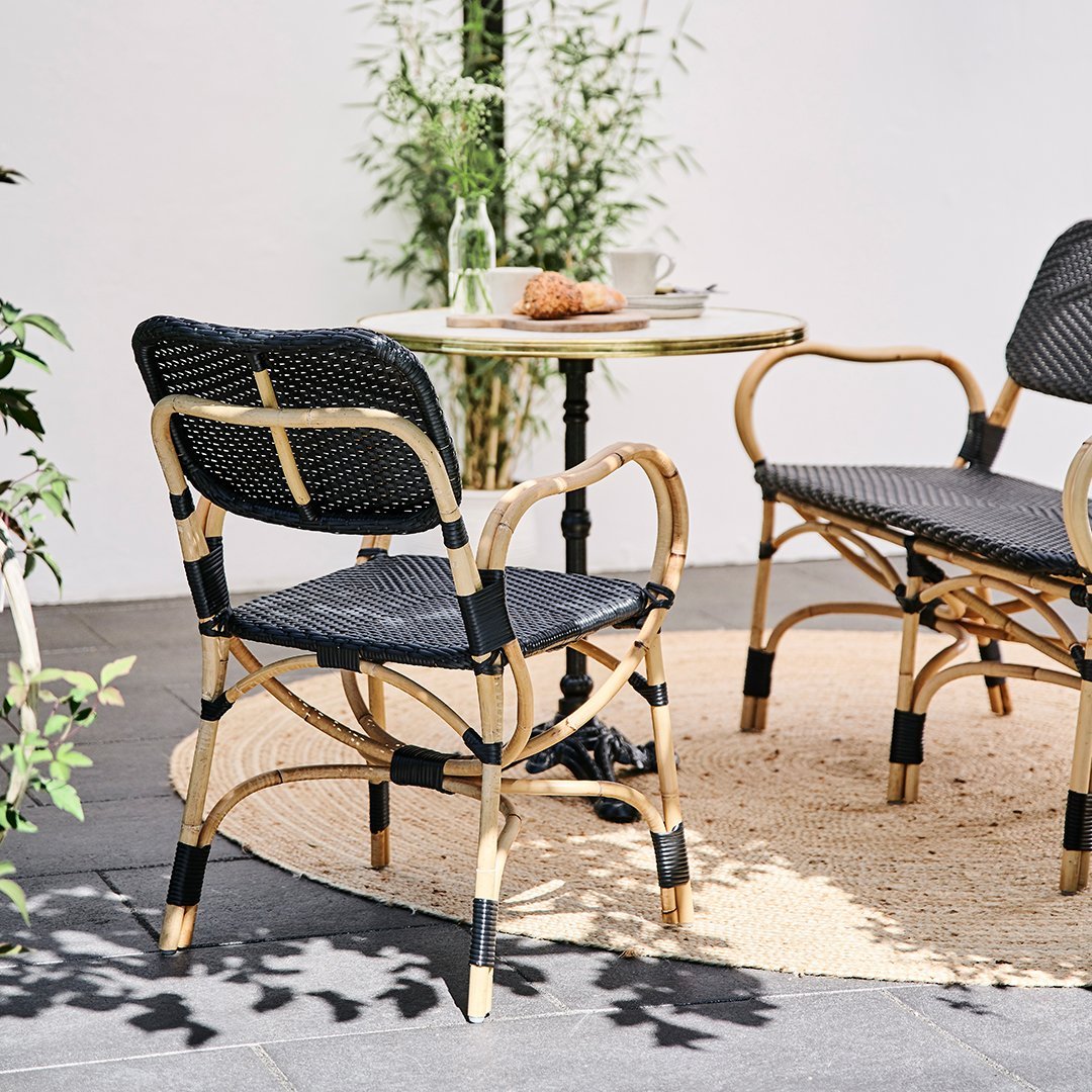 Albini Helg Bistro Chair by Sika Design - Modern Outdoor Dining Chair for Patio, Garden, and Restaurant Use