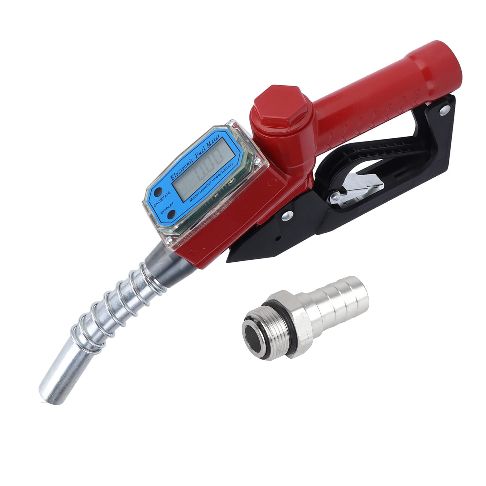 Digital Fuel Flow Meter - Aluminum Gasoline Nozzle with Flow Meter for Precise Fuel Measurement | Perfect for Gas Stations, Marine Fueling & Industrial Applications