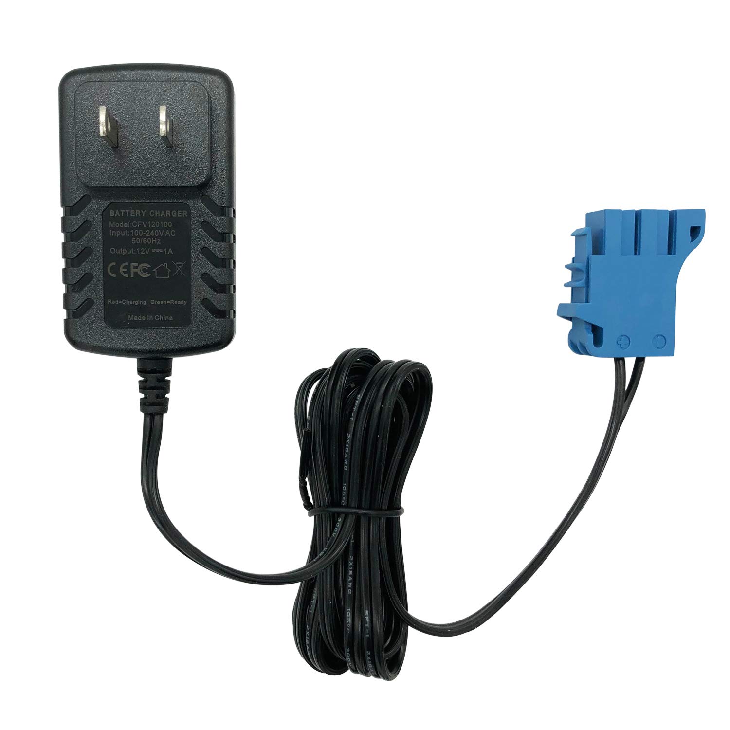 12V Battery Charger for Peg Perego & John Deere - 12 Volt Replacement Charger for Peg-Perego Ground Force Tractor, Gator XUV, Polaris Outlaw, RZR 900 - Perfect for Kids Ride-On Toys & Outdoor Power Vehicles