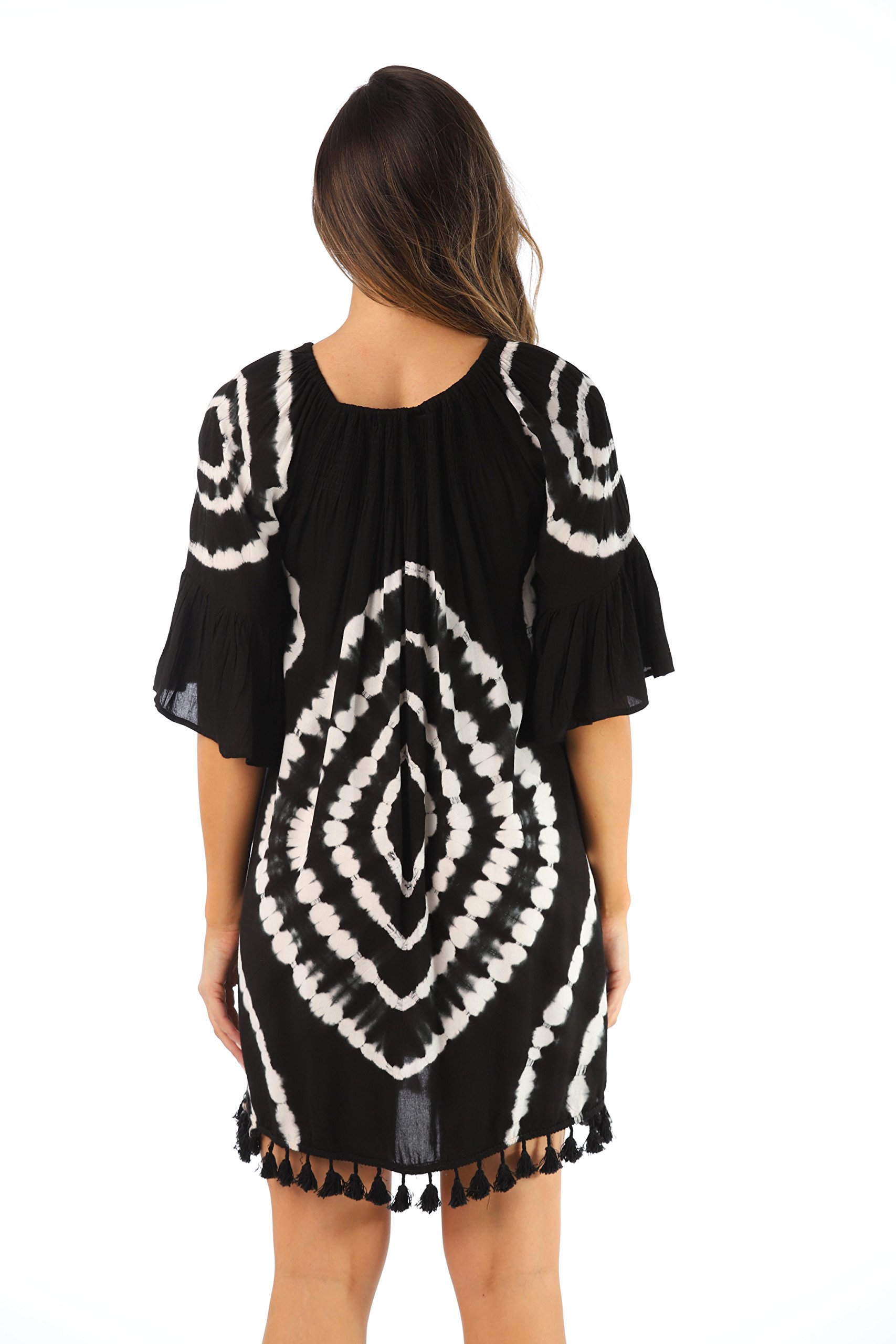 Riviera Sun Tassel Fringe Convertible Tunic Top Swim Cover Up - Stylish Beachwear for Women | Perfect for Poolside, Vacation & Summer Outfits