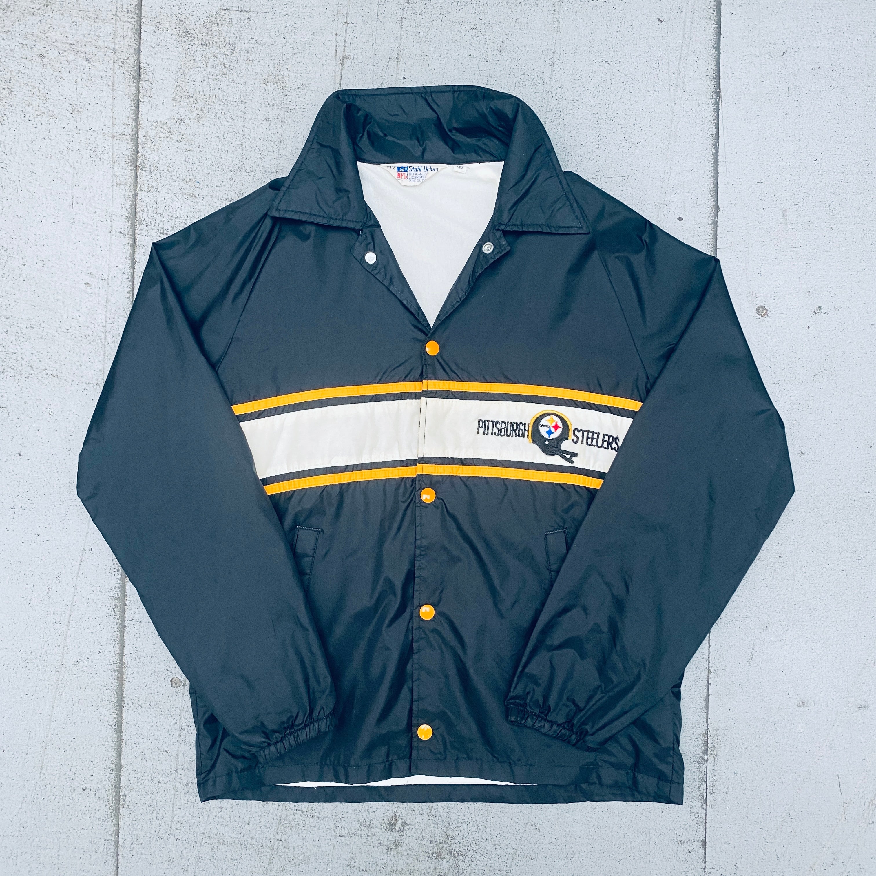 Pittsburgh Steelers Vintage 1970s Steel Urban Lightweight Coach Jacket - Men's S - Perfect for Game Day & Casual Wear
