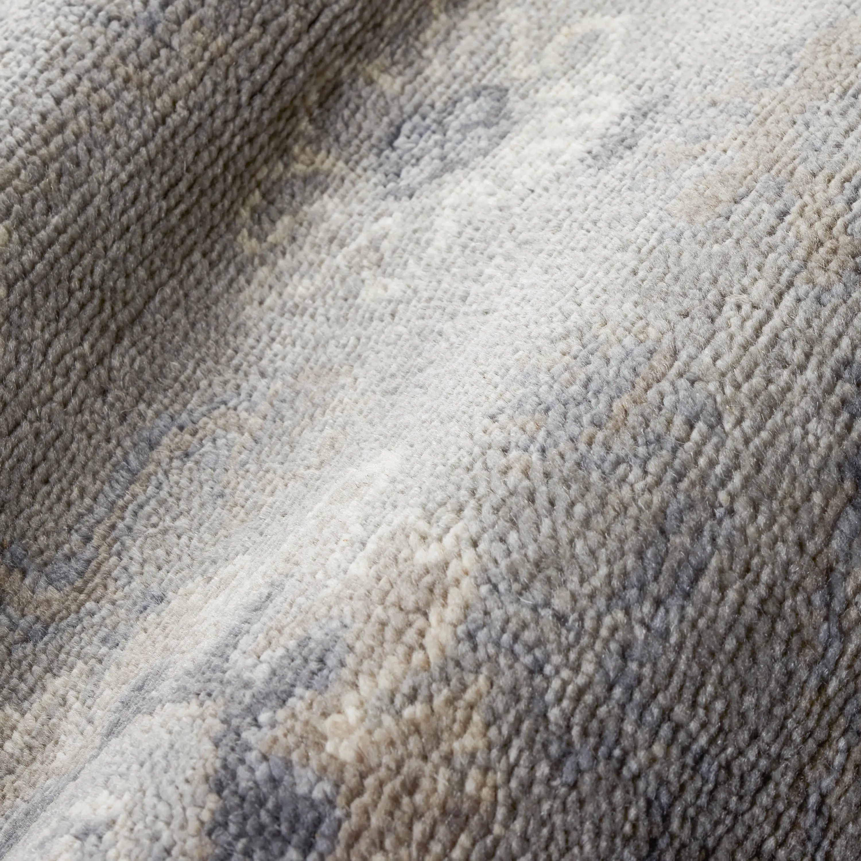Dash & Albert Lila Grey Hand Knotted Wool Rug - Soft & Durable Area Rug for Living Room, Bedroom & Home Decor