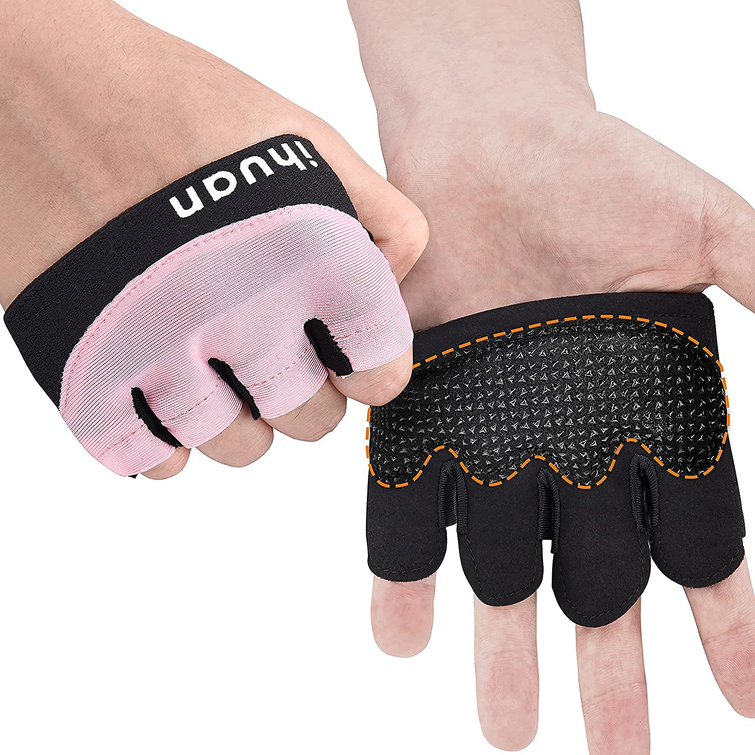 iHuan Weight Lifting Gloves for Men & Women - Breathable Gym Workout Gloves for Weightlifting, Exercise & Fitness Training - Perfect for CrossFit, Powerlifting & Home Workouts
