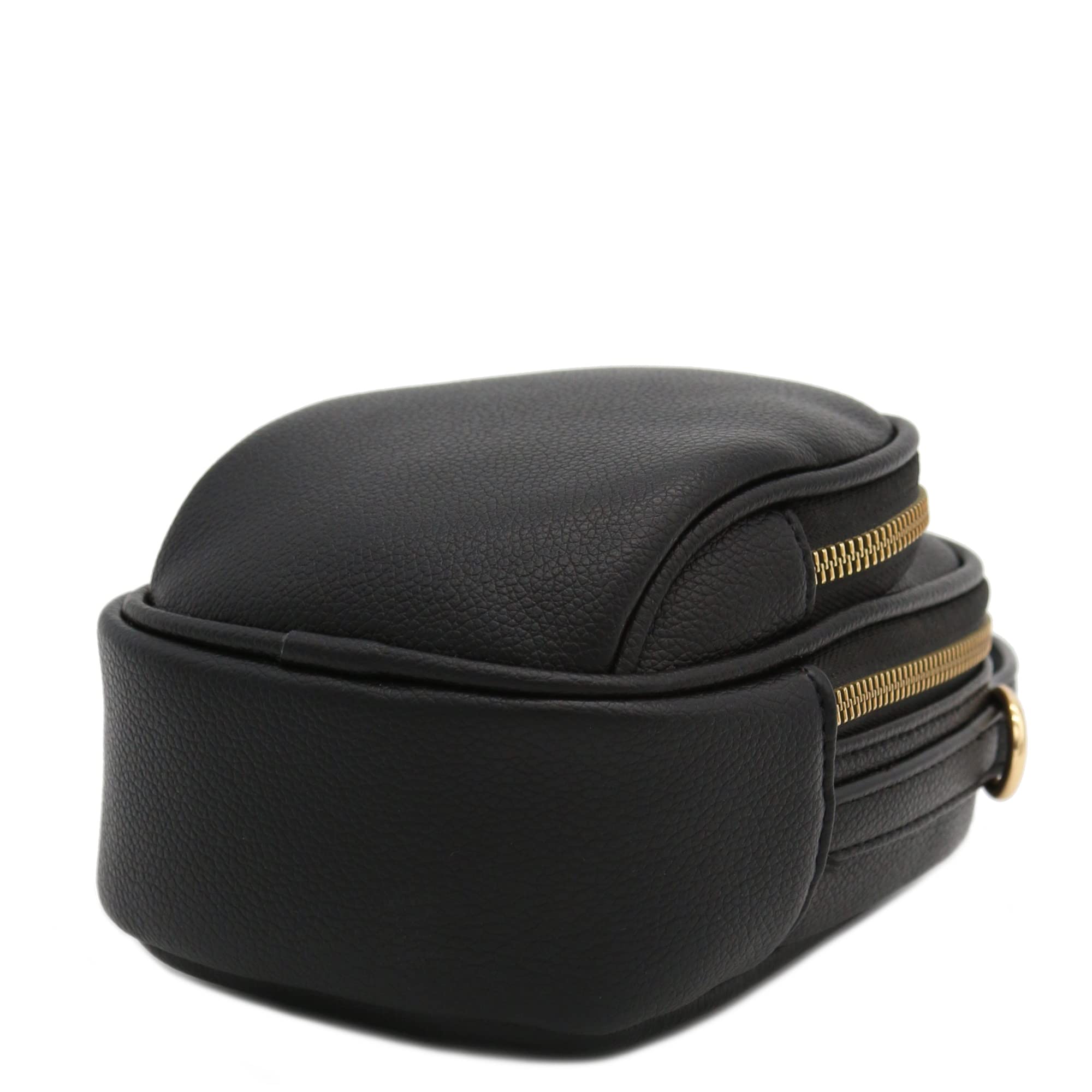 Stylish Two-Compartment Mini Oval Crossbody Bag - PU Leather Purse for Women | Perfect for Daily Use, Travel & Shopping