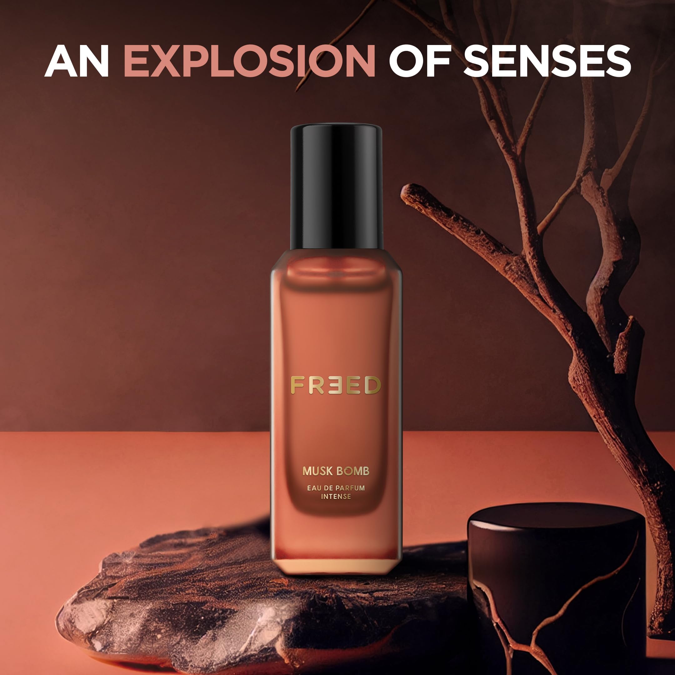 Beardo Whisky Smoke Cologne for Men & Freed Musk Bomb Perfume for Women - 20ml x 2 Set | Long-Lasting Woody Fragrance with Musk Notes | Perfect for Date Nights, Romantic Occasions & Valentine's Day | Great Gift for Boyfriend, Husband or Special Someone | Use for Evening Events, Dinner Dates & Special Moments
