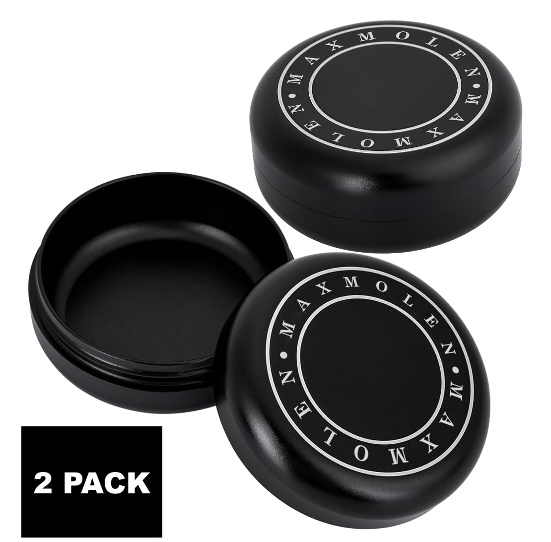 GRÄVEND Airtight Food Storage Containers - 2-Piece Set, Aluminum Spice & Tea Canisters with Leakproof Lid | Portable Kitchen Organization for Pantry, Camping & Travel