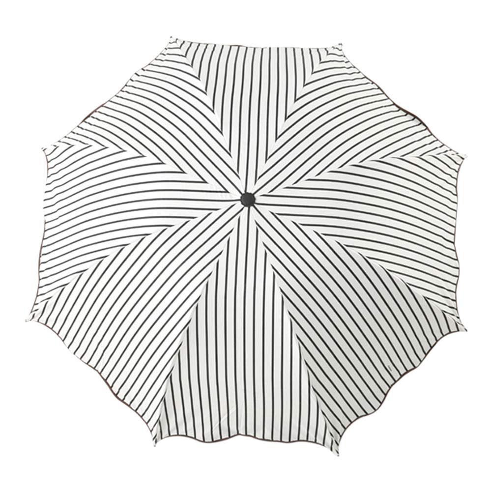 UV Protection Striped Travel Umbrella - Compact & Lightweight for Outdoor, Beach, and Daily Commute