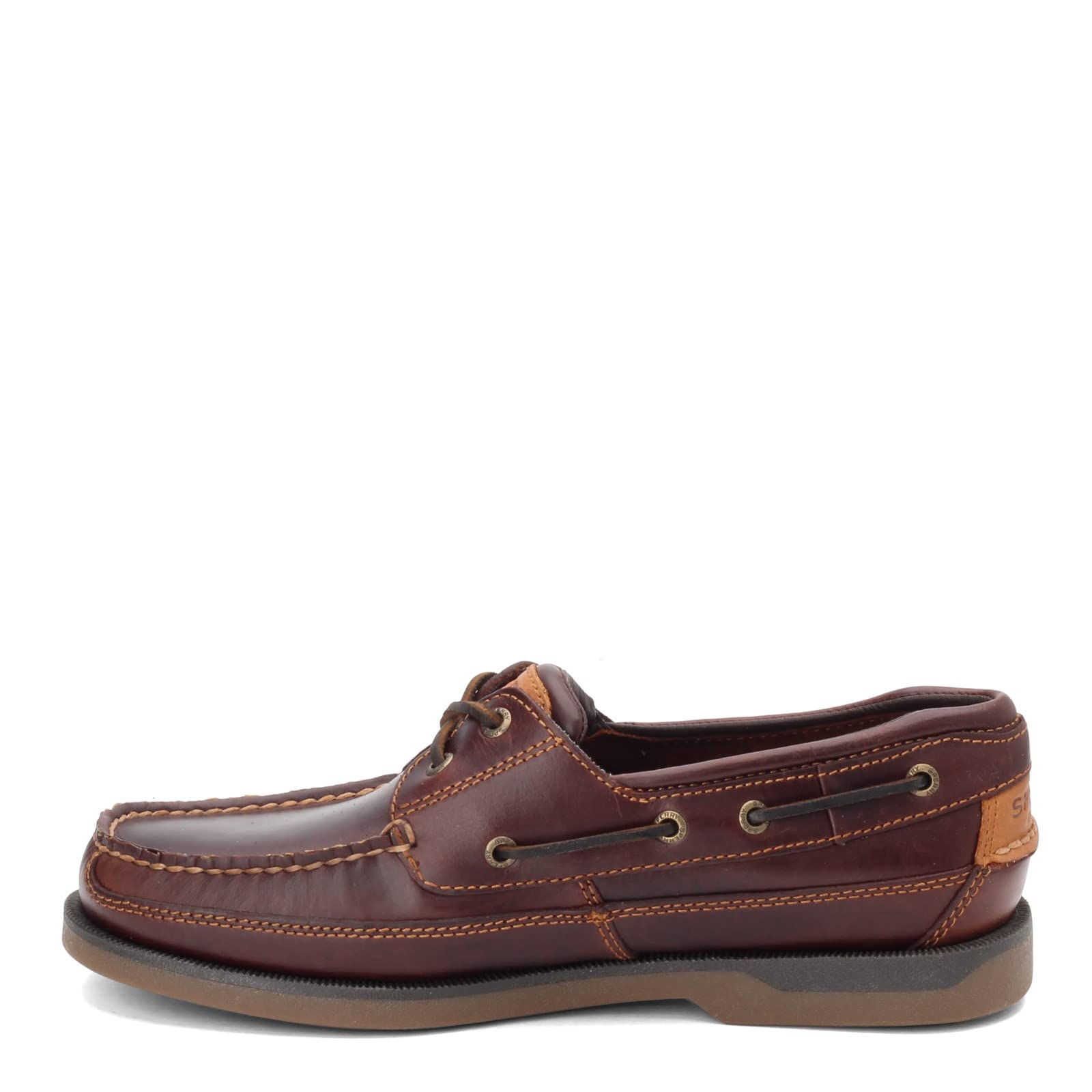 Mako 2-Eye Boat Shoe for Men - Classic Leather Deck Shoes for Sailing, Boating & Casual Wear - Non-Slip Boat Shoes for Comfort & Style