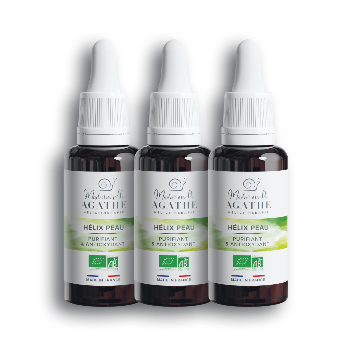 3 Pack Organic Helix Skin - Natural Skincare for Face & Body - Perfect for Daily Moisturizing & Anti-Aging Routine