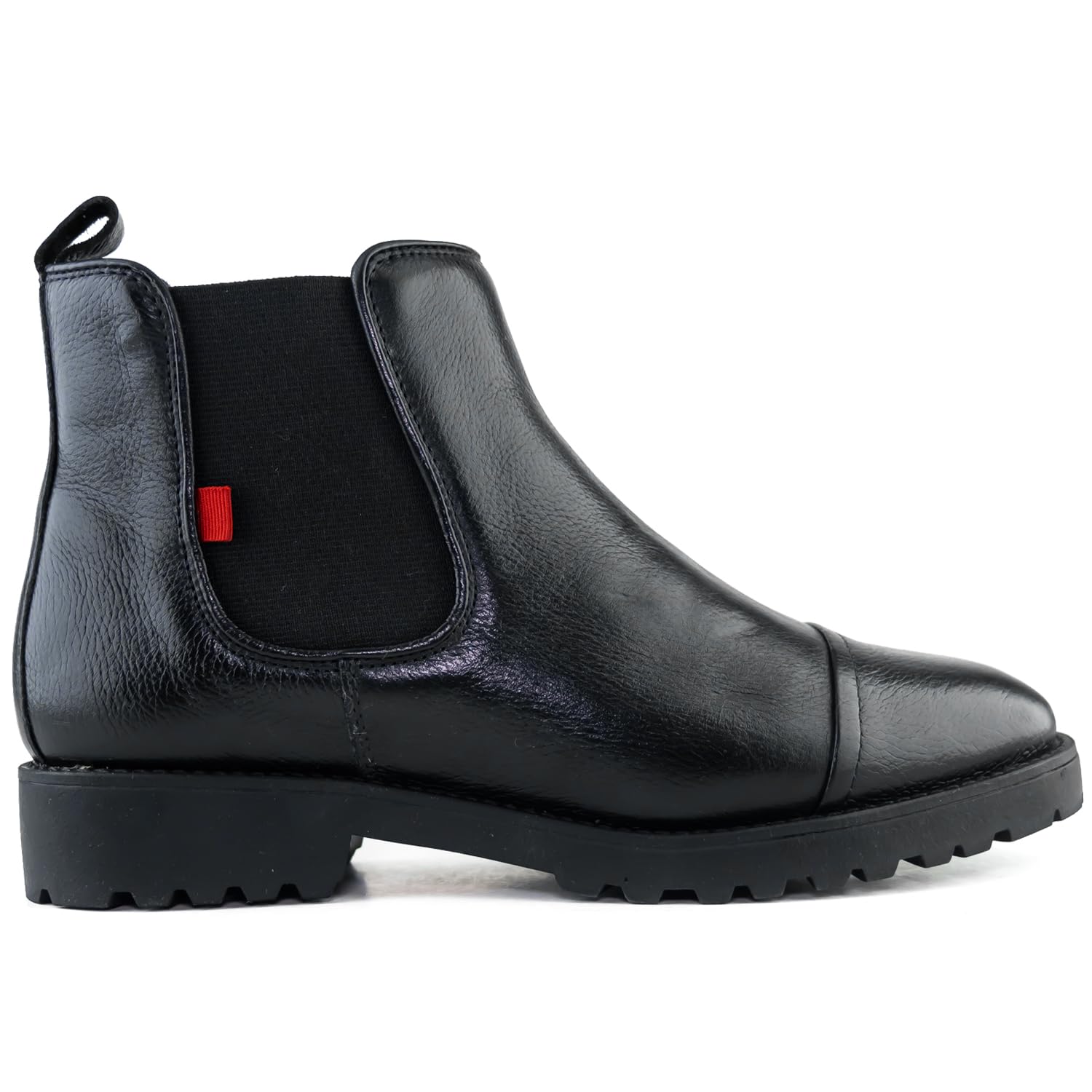 Marc Joseph New York Women's Genuine Leather Chelsea Ankle Boots - Comfortable Slip-On Captoe Design for Casual & Work Wear | Classic Fashion Booties for Fall Winter Seasons | Perfect for Office, Travel & Everyday Outfits