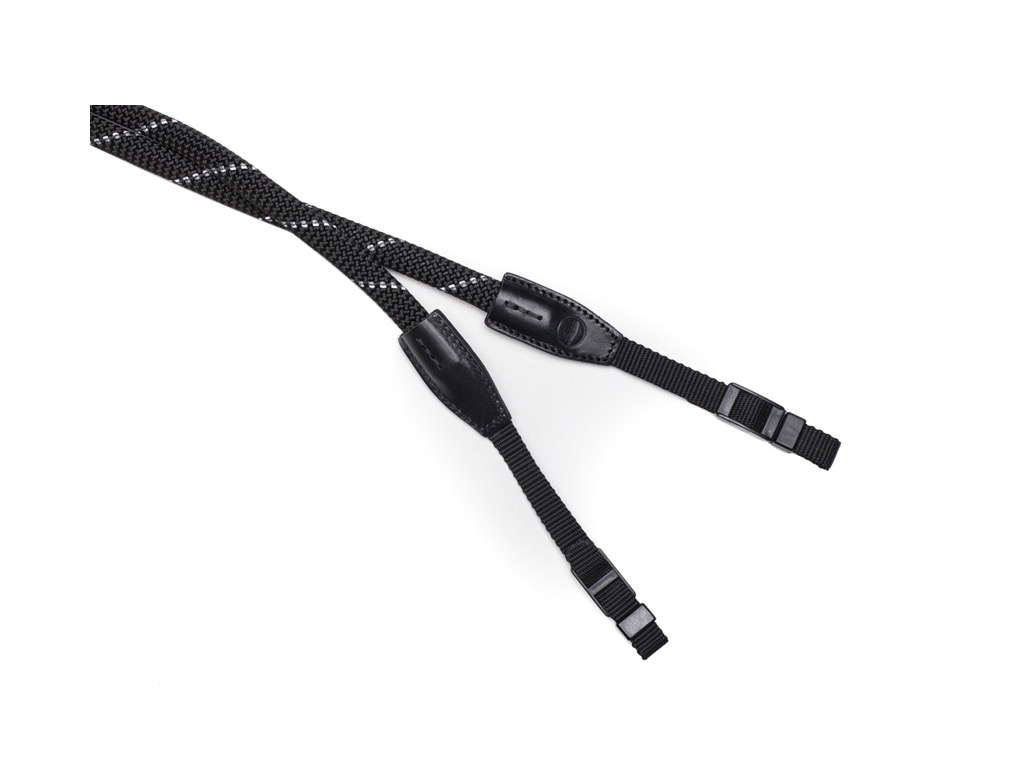 Leica Rope Strap - 126cm Black Reflective Camera Neck Strap for DSLR & Mirrorless Cameras - Durable & Comfortable for Travel, Hiking & Outdoor Photography