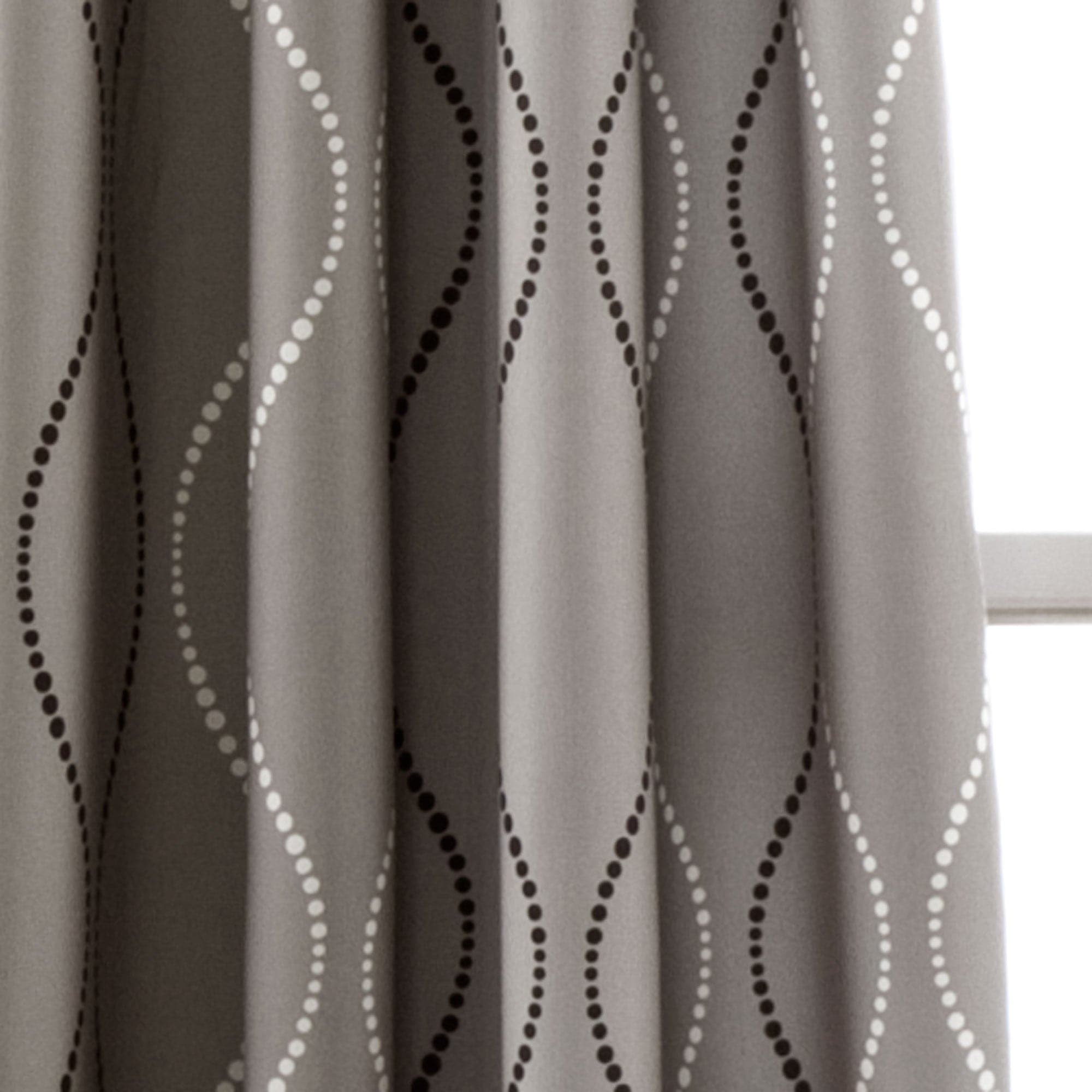Swirl Light Filtering Window Curtains - Blackout Sheer Drapes for Living Room & Bedroom - Soft Sunlight Diffusion & Privacy Protection