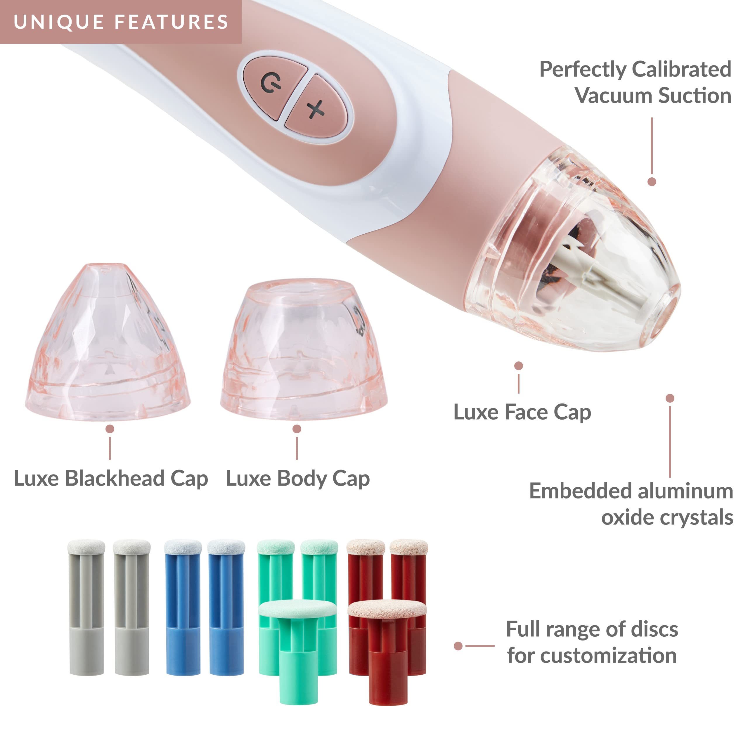 PMD Personal Microderm Elite Pro - At-Home Microdermabrasion Device for Face & Body - Exfoliating Crystals & Vacuum Suction Machine - 3 Speed Settings for Glowing Skin - Perfect for Anti-Aging, Blackhead Removal & Skin Rejuvenation at Home