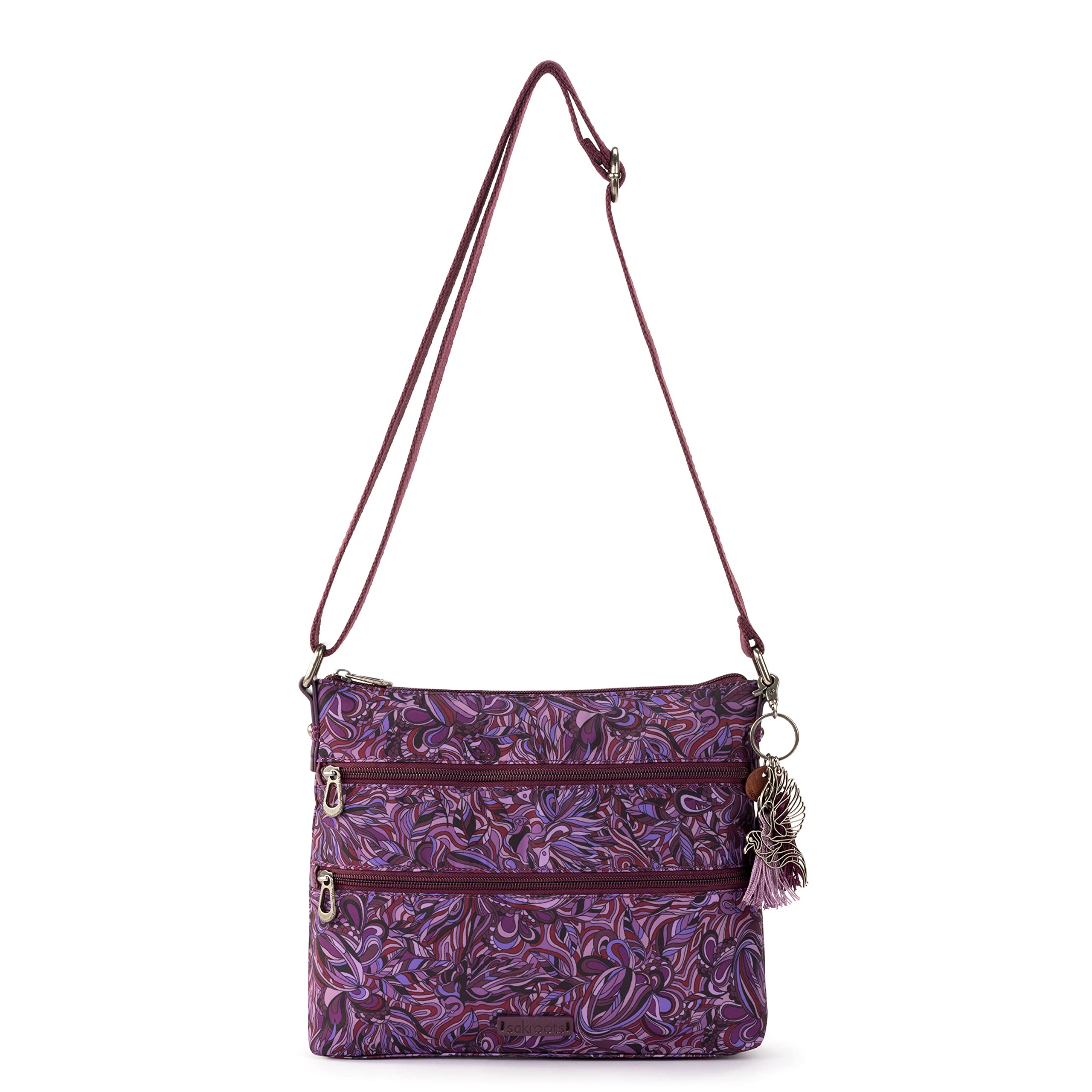 Sakroots Eco-Friendly Crossbody Bag for Women - Lightweight & Stylish Twill Shoulder Purse - Perfect for Travel, Work & Everyday Use