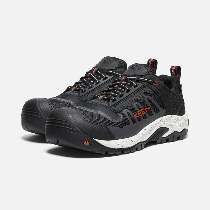 Reno KBF Waterproof Safety Shoes for Men - Slip Resistant Work Boots with Steel Toe - Ideal for Construction, Warehouse & Outdoor Work