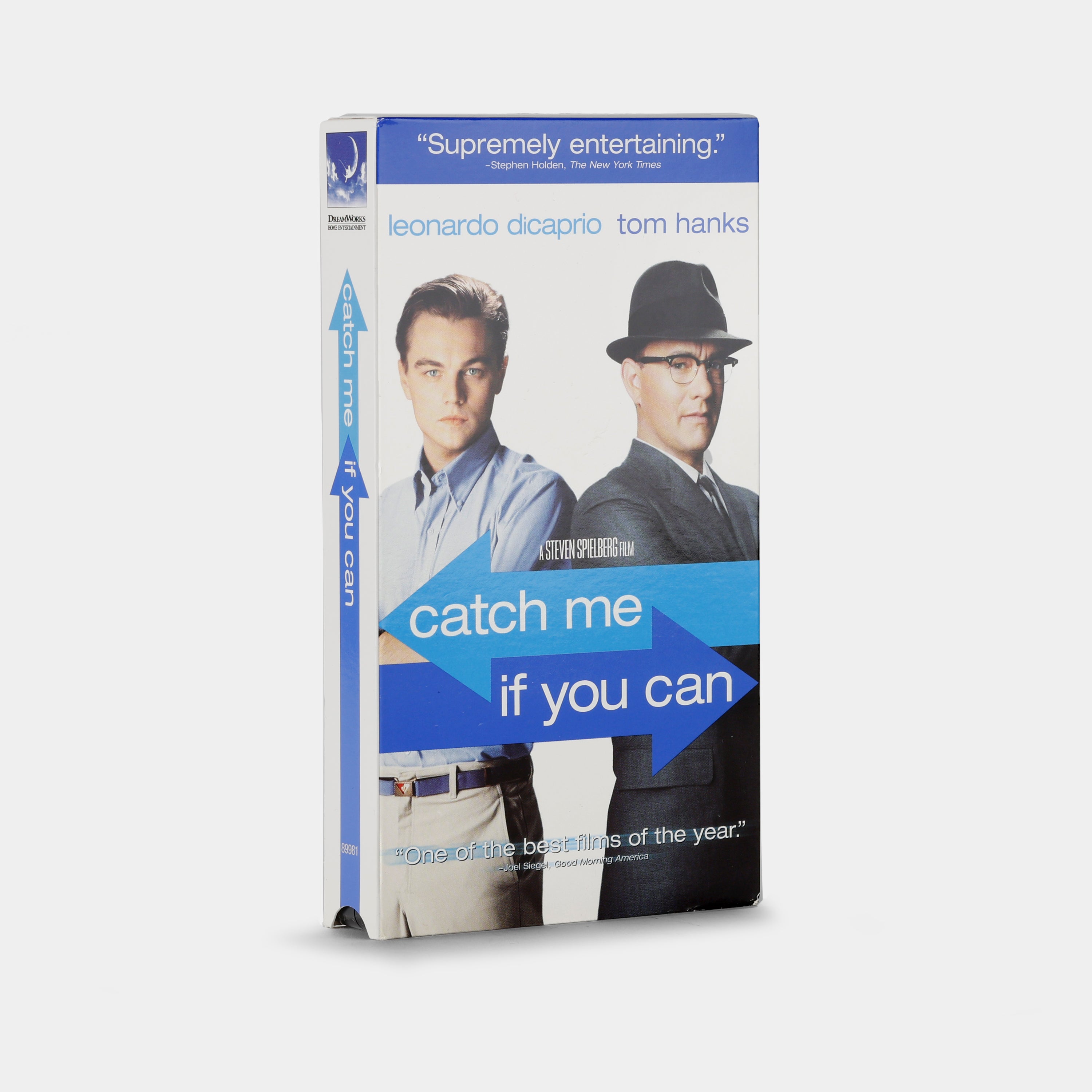 Catch Me If You Can (2002) VHS Tape - Classic Leonardo DiCaprio Movie for Collectors & Vintage Film Enthusiasts - Perfect for Movie Nights & Retro Home Decor