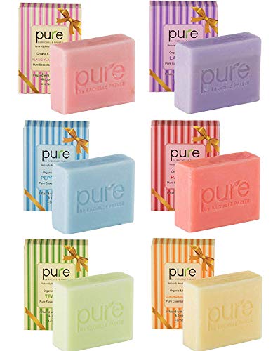 Natural Handmade Essential Oil Soap Bars - Hypoallergenic Moisturizing with Shea Butter, Coconut Oil & Jojoba Oil | Body, Face & Bath Soap | Gift Ready Artisan Soap for Sensitive Skin | Perfect for Spa Day, Self-Care Routine & Thoughtful Gifts