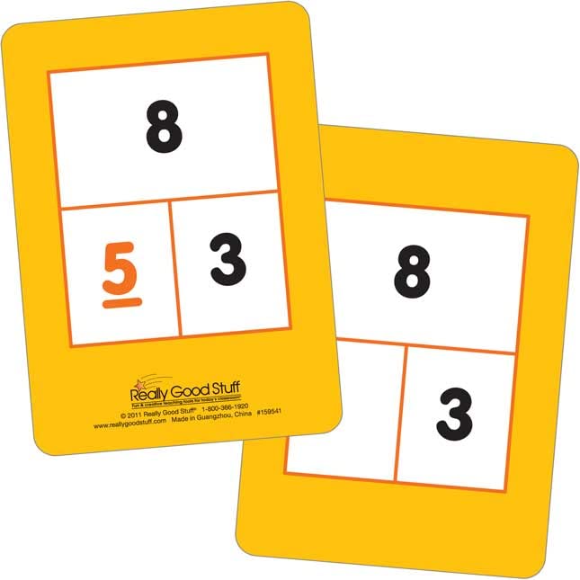 Number Sense Flash Cards - 95 Math Learning Cards for Kids | Classroom & Homeschool Educational Games | Counting, Addition & Subtraction Practice