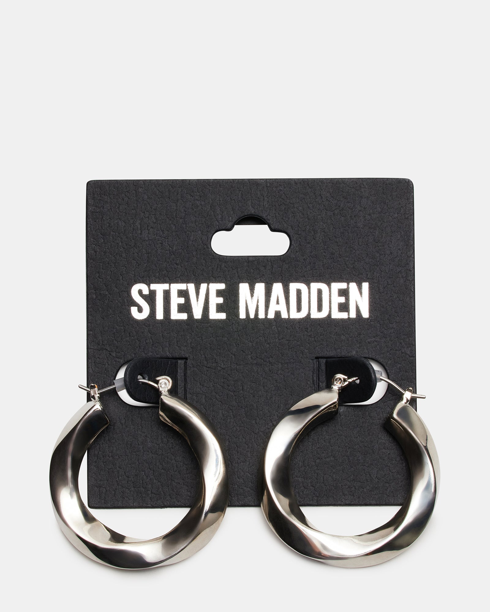 Sterling Silver Medium Twisted Hoop Earrings for Women - Elegant & Hypoallergenic Jewelry for Everyday Wear, Parties & Gifts