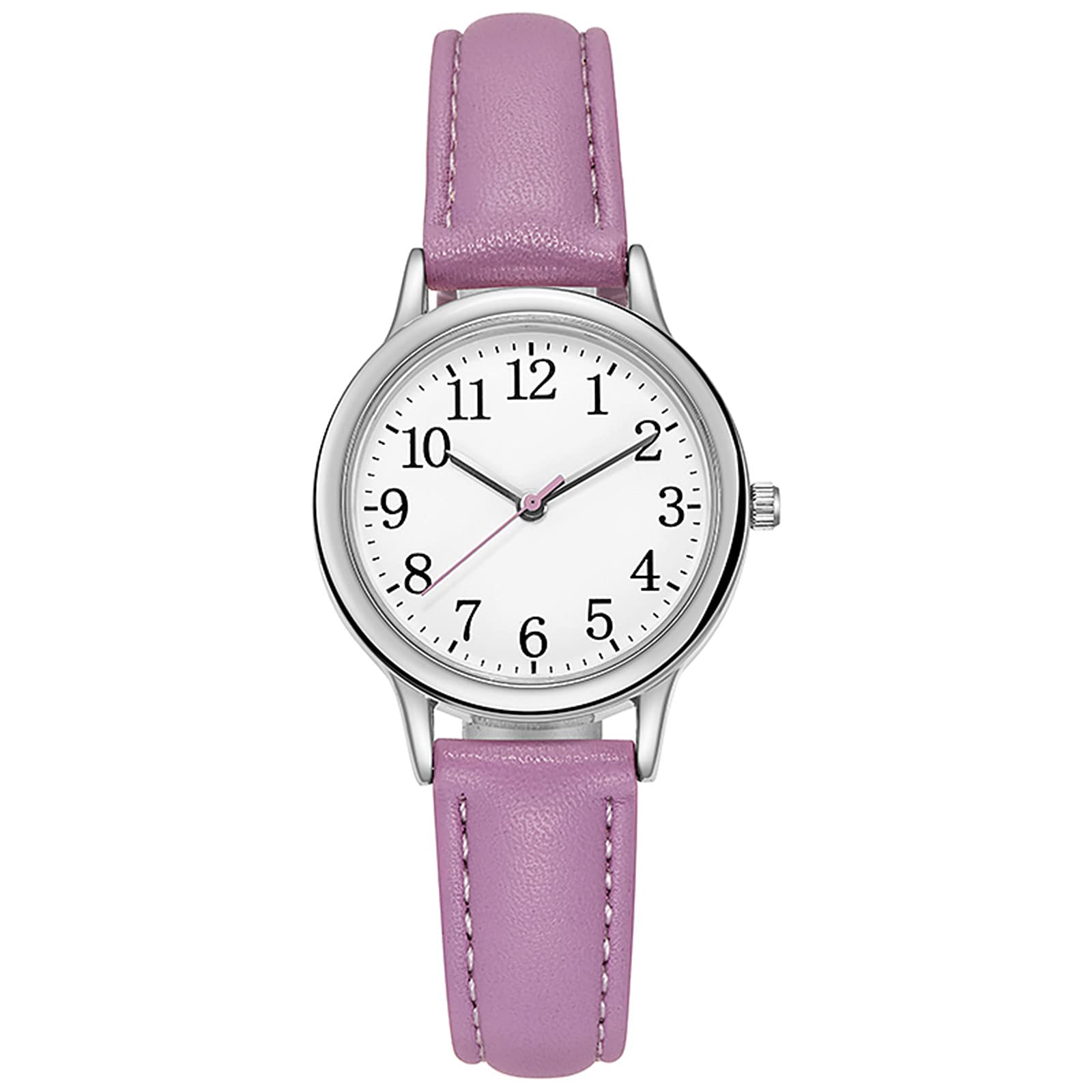 Elegant White and Gold Quartz Watch for Women - Minimalist Leather Strap Fashion Timepiece - Perfect for Casual Wear, Office, and Special Occasions