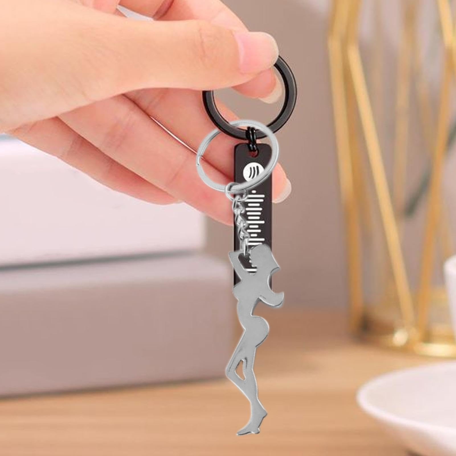 Women Shaped Metal Keychain Bottle Opener - Portable Beer Bottle Opener Keyring Pendant for Graduation, Christmas, Anniversaries & Wedding Favors - Perfect Gift for Property Agents & Brewery Lovers (Great for Parties, Camping & Everyday Carry)