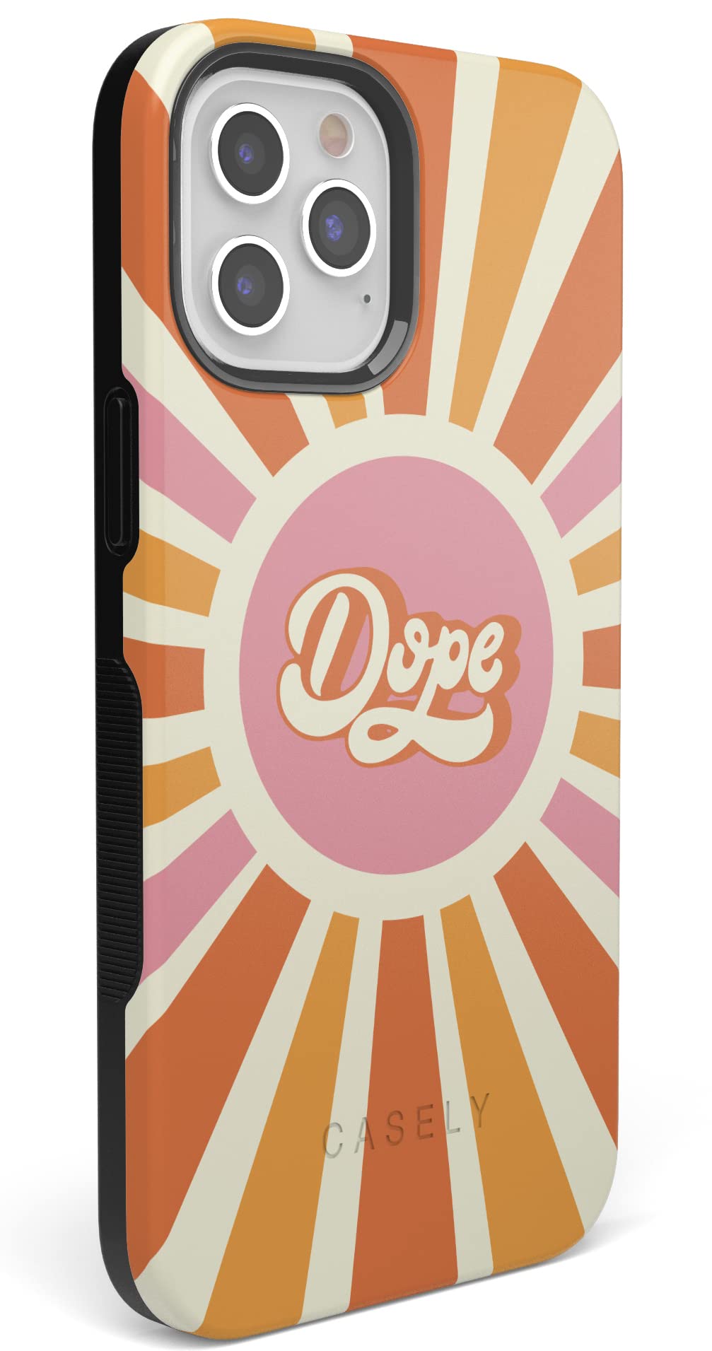Casely iPhone 11 Pro Max Case - Retro Sun Colorblock Protective Phone Cover | Shockproof & Slim Design | Perfect for Everyday Use, Travel & Outdoor Activities