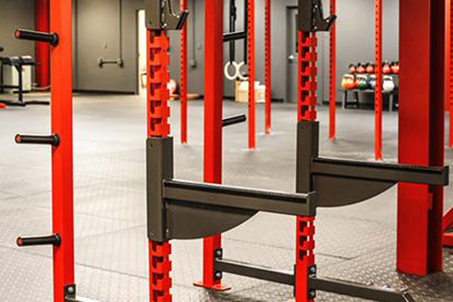 Warrior Commercial Power Cage - Heavy Duty Squat Rack with Pull-Up Bar for Home Gym Strength Training - Perfect for Weightlifting, CrossFit & Powerlifting Workouts