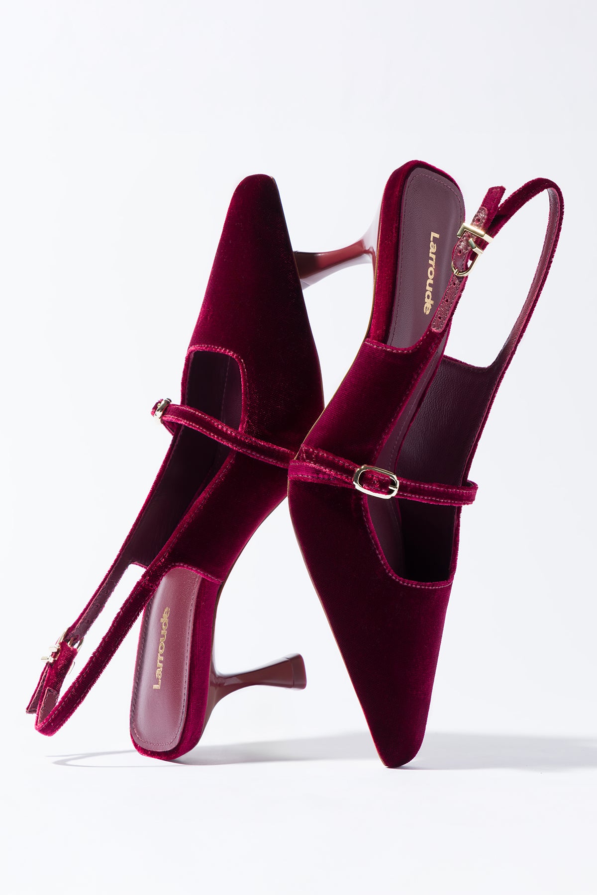 Ines Pump Women's Shoes - Elegant Wine Velvet Heels for Parties, Weddings & Special Occasions