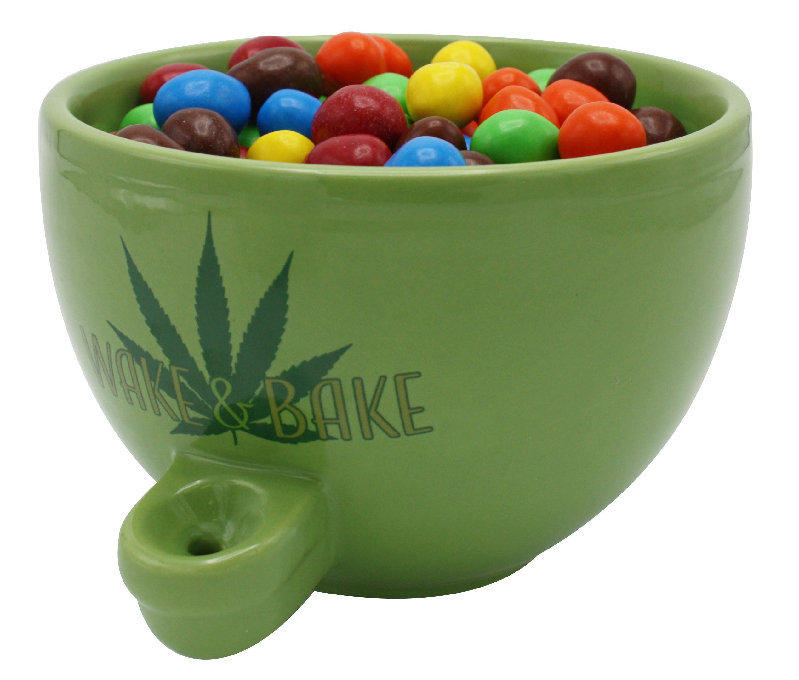 Wake & Bake Ceramic Cereal Bowl for Breakfast - Island Dogs Themed Coffee & Cereal Bowl Set for Home, Office, Dorm Use