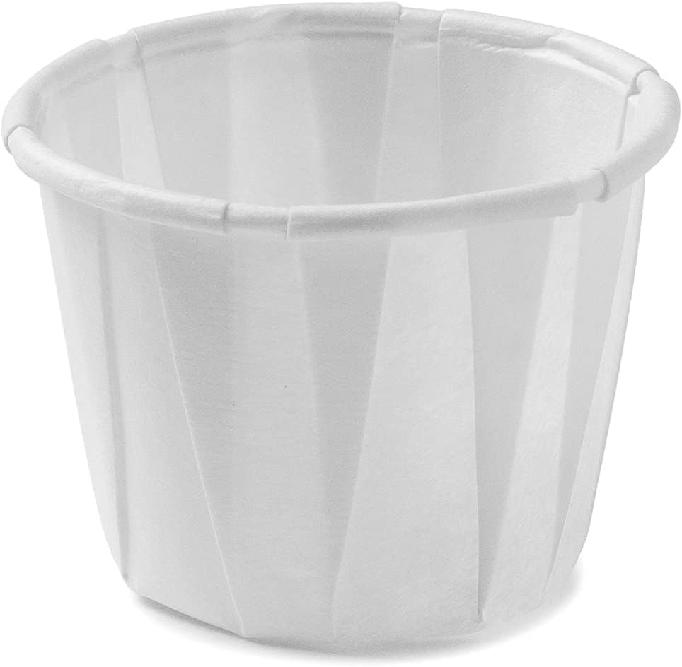 1/2 oz Disposable Paper Souffle Cups [250 Pack] - 0.5 oz Medicine Portion Cups for Pills, Liquid Medication, Condiments, Food Tasting & Dessert Serving | Perfect for Pharmacies, Hospitals, Bakeries & Home Use