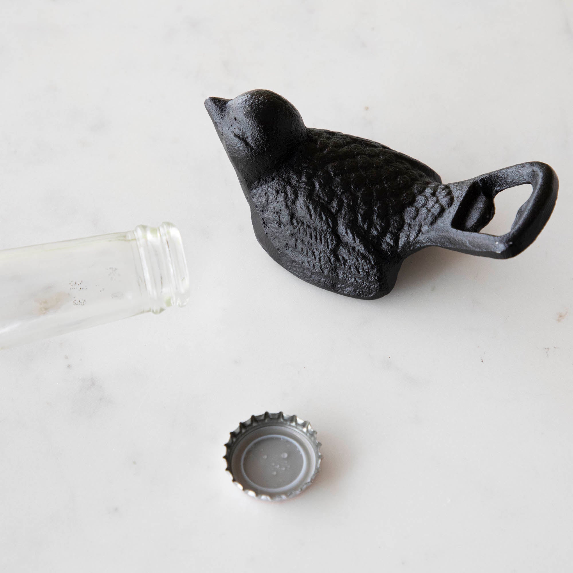 Vintage Cast Iron Bird Bottle Opener - Rustic Wall Mounted Beer Bottle Cap Remover for Home Bar, Kitchen & Outdoor BBQ Parties