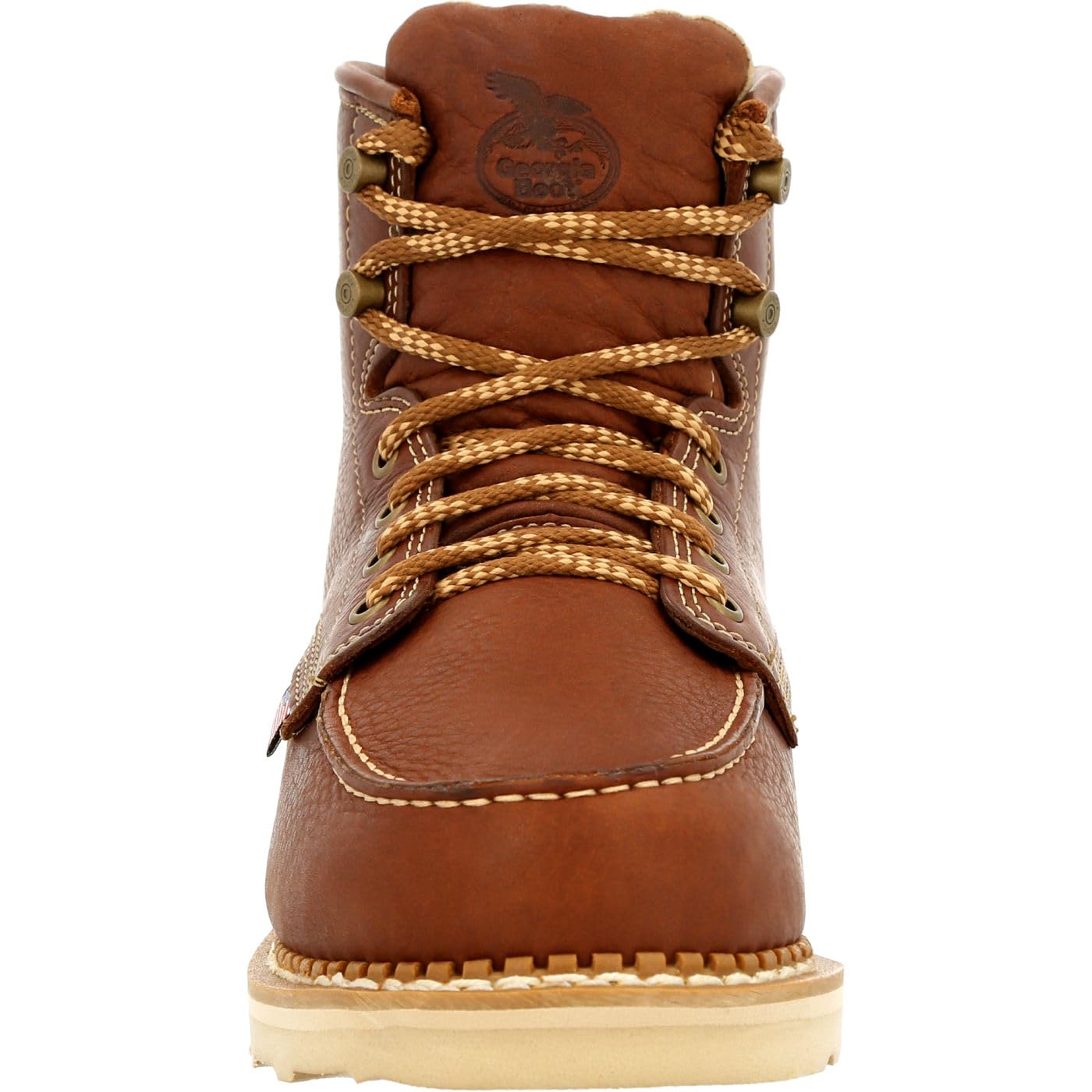 Georgia Boot Men's Wedge Moc Toe Work Boots - Size 13 Wide (13W) - Durable Safety Shoes for Construction, Landscaping & Outdoor Work