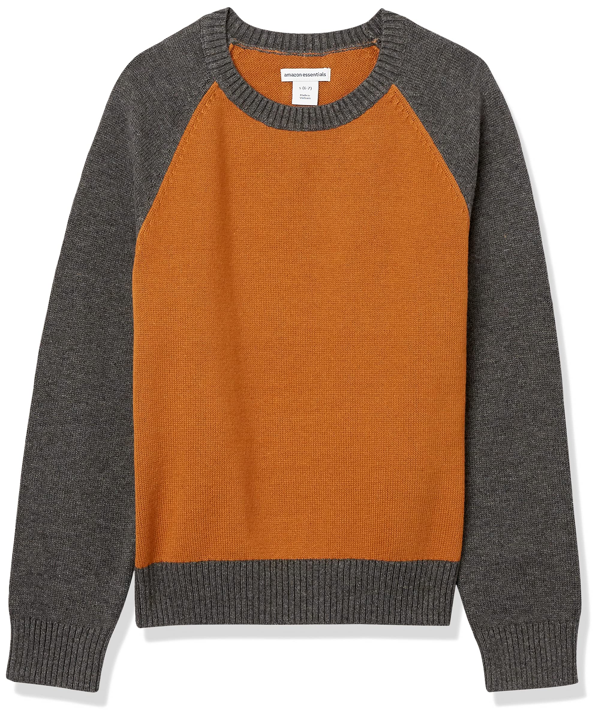 Amazon Essentials Boys and Toddlers' Pullover Crewneck Sweater - Soft Cotton Knit, Cozy Winter Wear for Kids, Perfect for School, Playdates & Family Outings