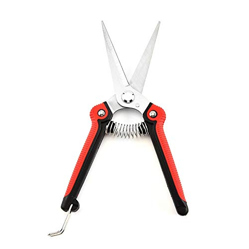 Stainless Steel Garden Pruning Shears - Professional Gardening Scissors for Trimming Trees, Flowers & Branches | Heavy Duty Plant Trimmer Tool for Home Gardeners & Landscaping Use
