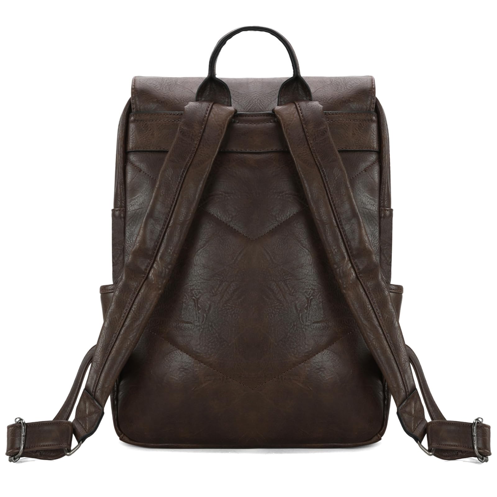 Wrangler Vegan Leather Laptop Backpack for Men & Women - Stylish Unisex Work & Travel Backpack - Perfect for Office, School & Commuting