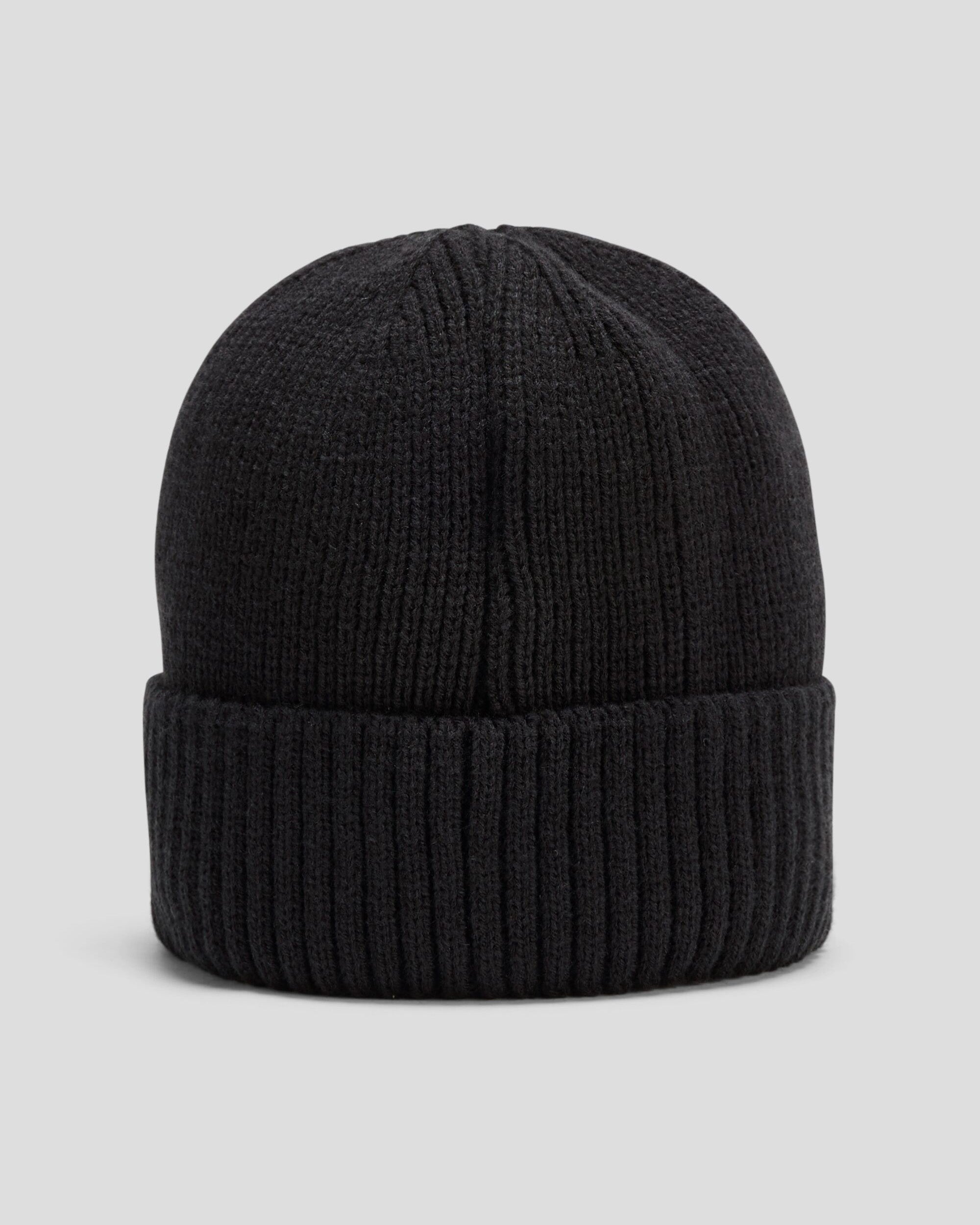 Kathmandu Badge Beanie - Black Winter Hat for Men & Women | Warm Knit Beanie for Outdoor Activities, Skiing, Hiking and Casual Wear
