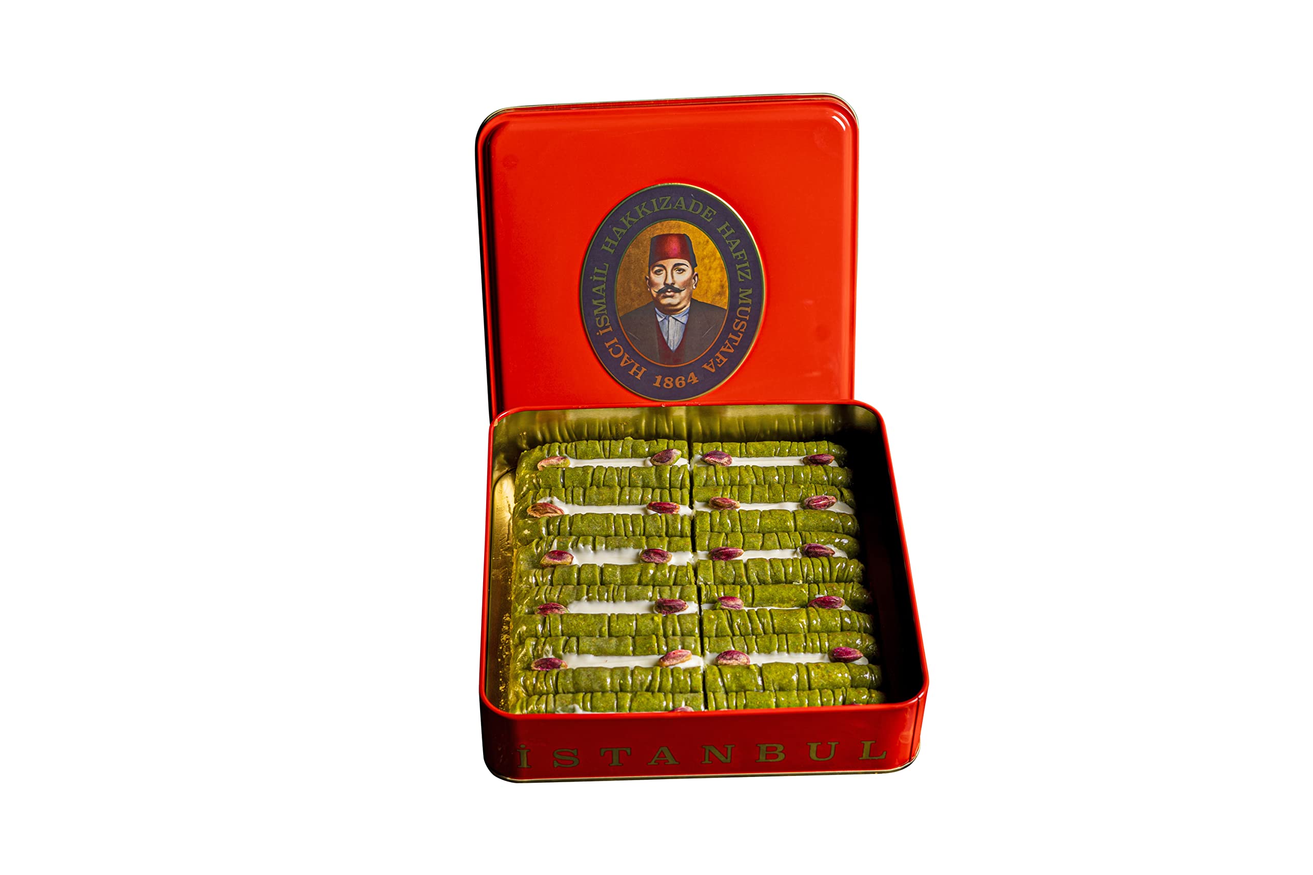 Premium Hafiz Mustafa 1864 Istanbul Baklava Pastry Gift Box - Authentic Turkish Baklava Dessert with Fresh Phyllo Dough, Pistachios, Hazelnuts & Walnuts - Perfect for Birthdays, Christmas Gifts, Dinner Parties & Turkish Cuisine Lovers