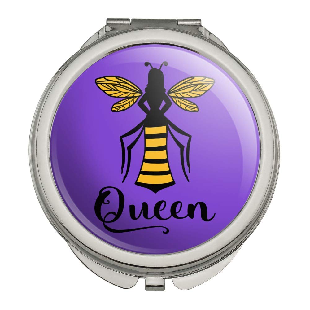 Queen Bee Compact Travel Purse Handbag with Mirror - Stylish Small Crossbody Bag for Women, Perfect for Makeup, Essentials & On-the-Go (Ideal for Travel, Shopping & Daily Use)