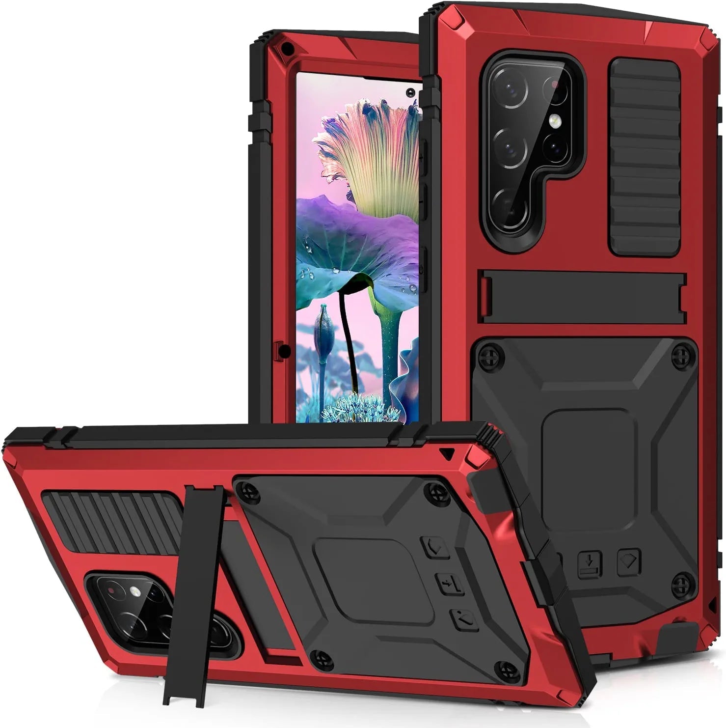 Samsung Galaxy S23 Ultra Aluminum Metal Case with Gorilla Glass Protection - Durable & Slim Design for Everyday Use, Travel, and Outdoor Activities