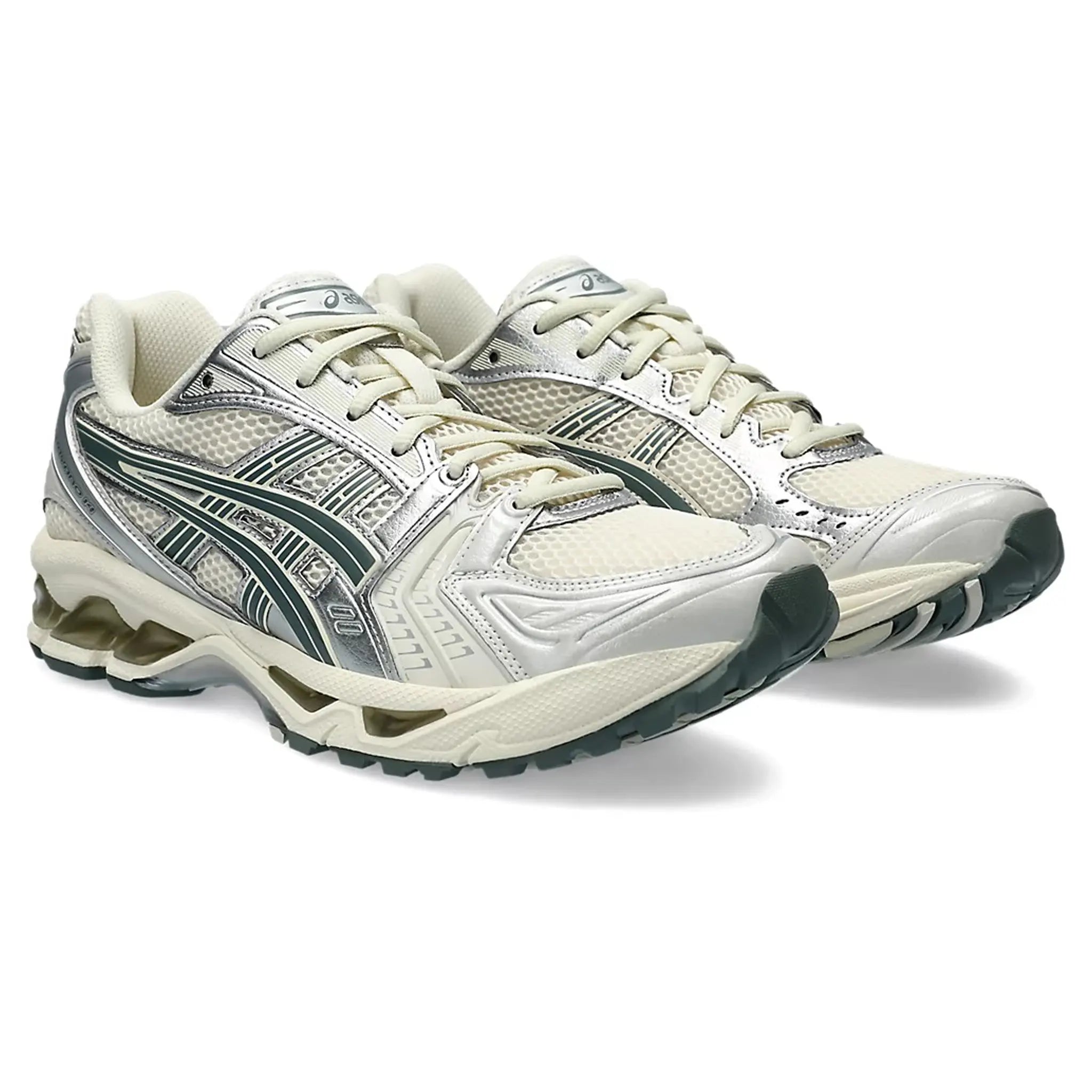 ASICS Gel Kayano 14 Running Shoes for Men - Birch/Dark Pewter - Lightweight Cushioned Sneakers for Jogging, Gym Workouts & Everyday Wear