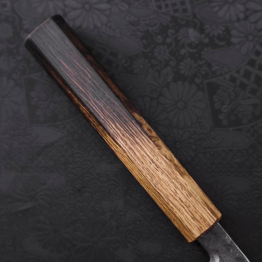 Premium Yanagiba Sushi Knife 240mm - Japanese Blue Steel #2 with Kurouchi & Tsuchime Finish, Urushi Handle - Perfect for Sushi Chefs & Japanese Cuisine Lovers