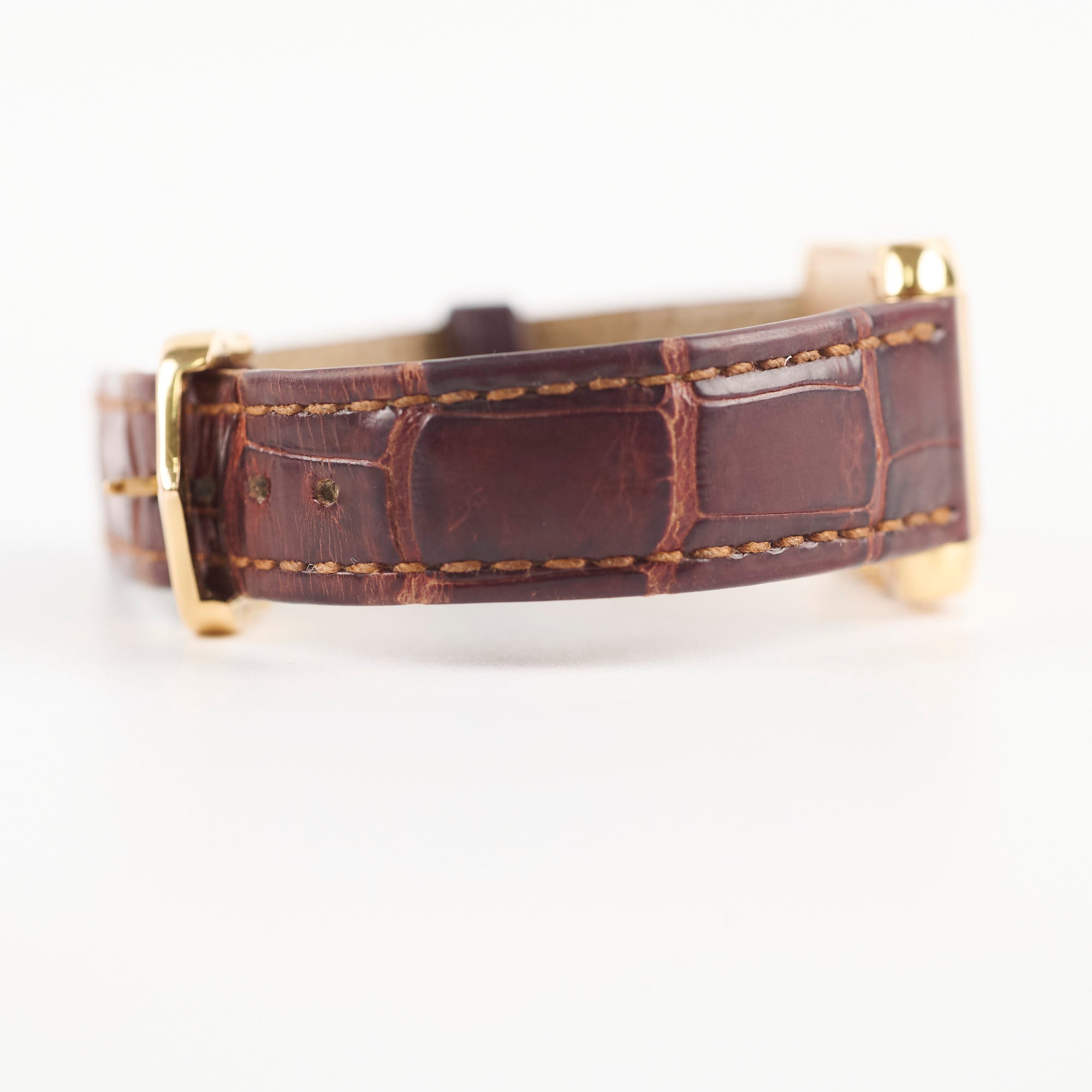 Cartier Tank Anglaise Small Model 18K Gold Watch with Leather Strap - W5310027 | Luxury Dress Watch for Business & Formal Occasions