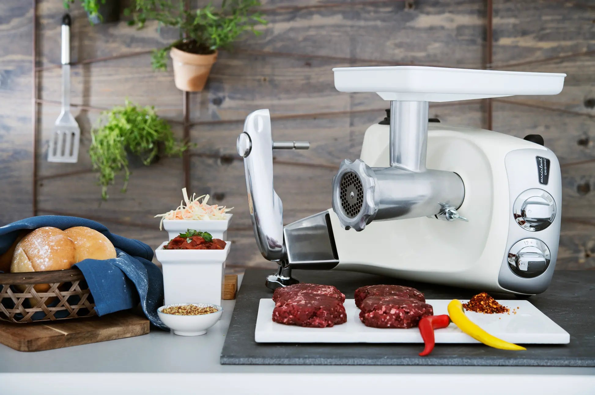 Ankarsrum Stand Mixer Meat Grinder Attachment - Heavy Duty Electric Meat Mincer for Home Kitchen | Perfect for Making Burgers, Sausages & Ground Meat | Compatible with Ankarsrum Mixers