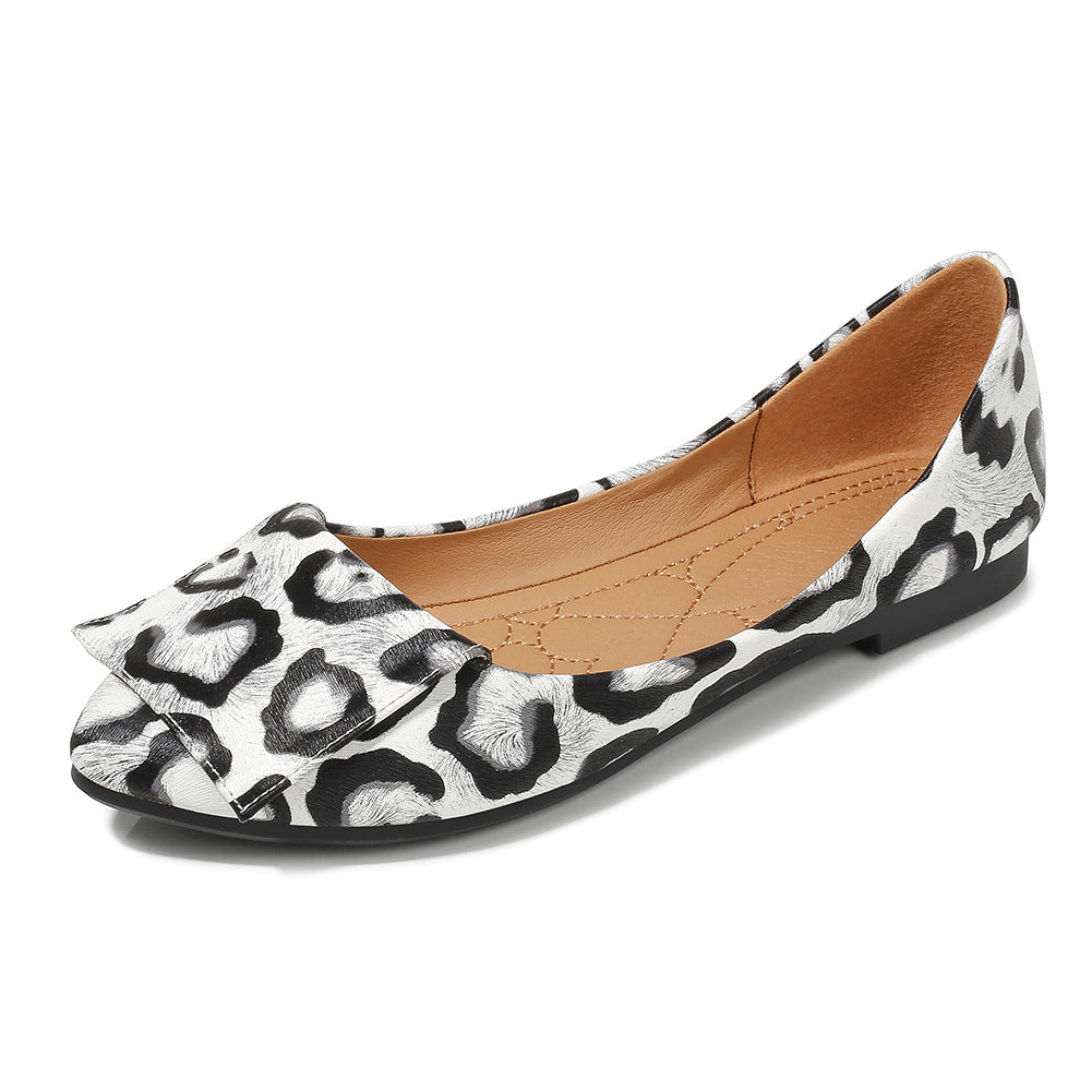 Women's Leopard Print Casual Loafers - Comfortable Slip-On Shoes for Women | Perfect for Work, Travel & Everyday Wear