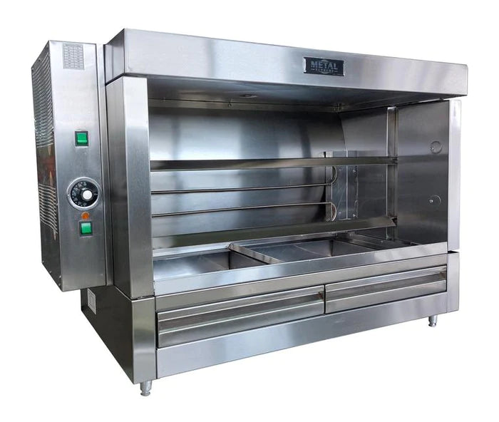 AMPTO Electric Chicken Rotisserie - Large Capacity for 10 Chickens | Commercial & Home Use | Perfect for Restaurants, Catering & Backyard BBQs