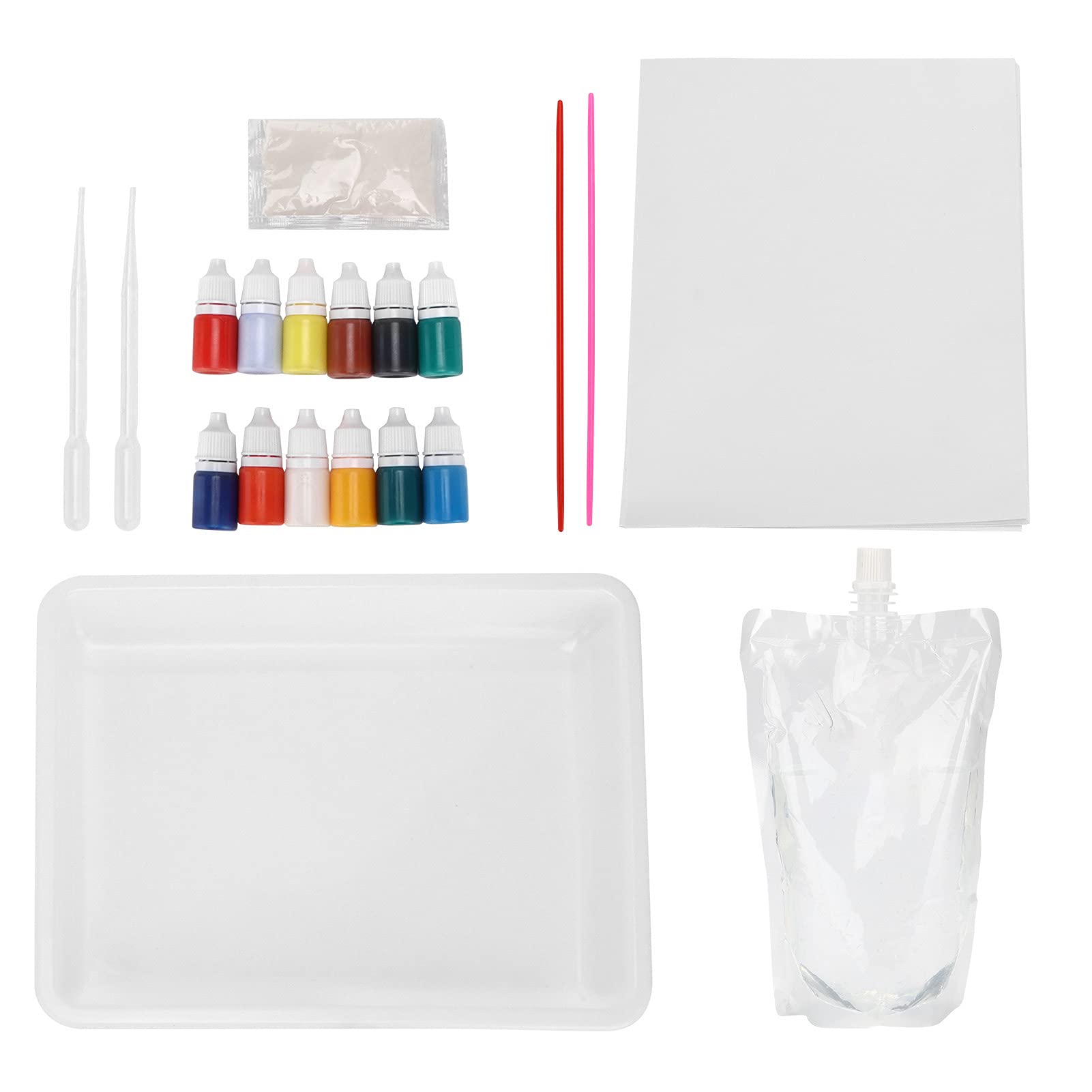 Pouring Paint Kit for Marbling Art - Watercolor Painting Supplies for DIY Creative Projects | Perfect for Canvas Art, Home Decor & Gift Ideas