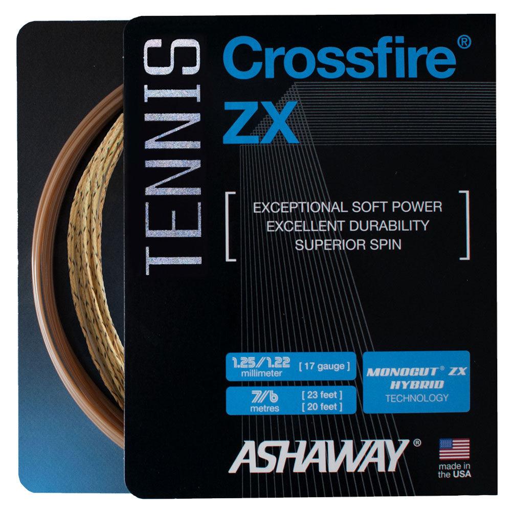 Crossfire Zyex 17G Tennis String - High Performance Synthetic Gut for Spin & Control | Perfect for Competitive Play & Tournament Matches