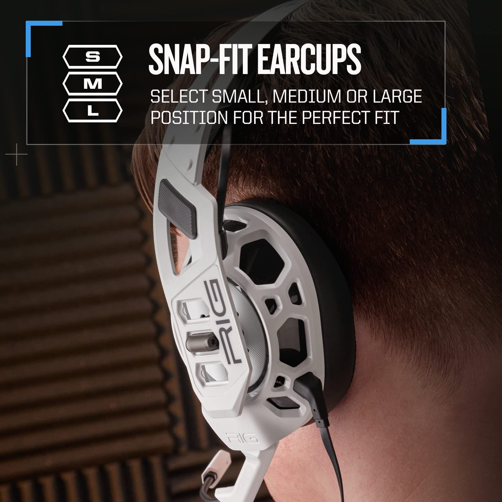 RIG 500 PRO HS GEN 2 Professional Gaming Headset for PS5, PS4 & Nintendo Switch - 50mm Speaker Drivers with Flip-to-Mute Mic - White - Perfect for Competitive Gaming & Immersive Console Play